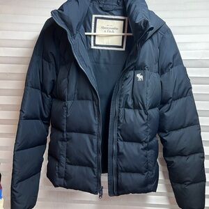 Abercrombie & Fitch Black Puffer Jacket